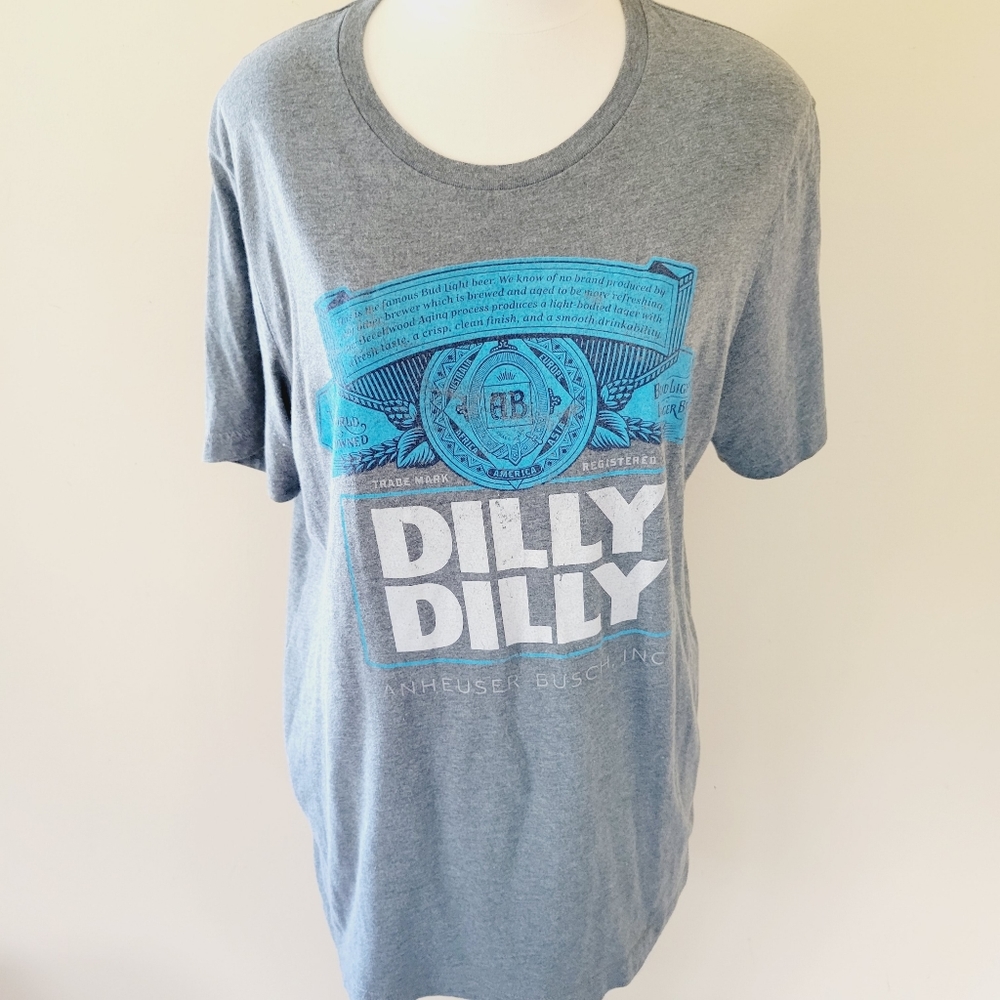 Brew City gray Bud Light tee size large - Picture 2 of 8